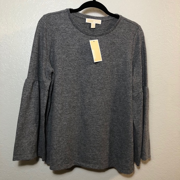 MICHAEL Michael Kors Sweaters - Gray Michael Kors Bell Sleeve Sweater